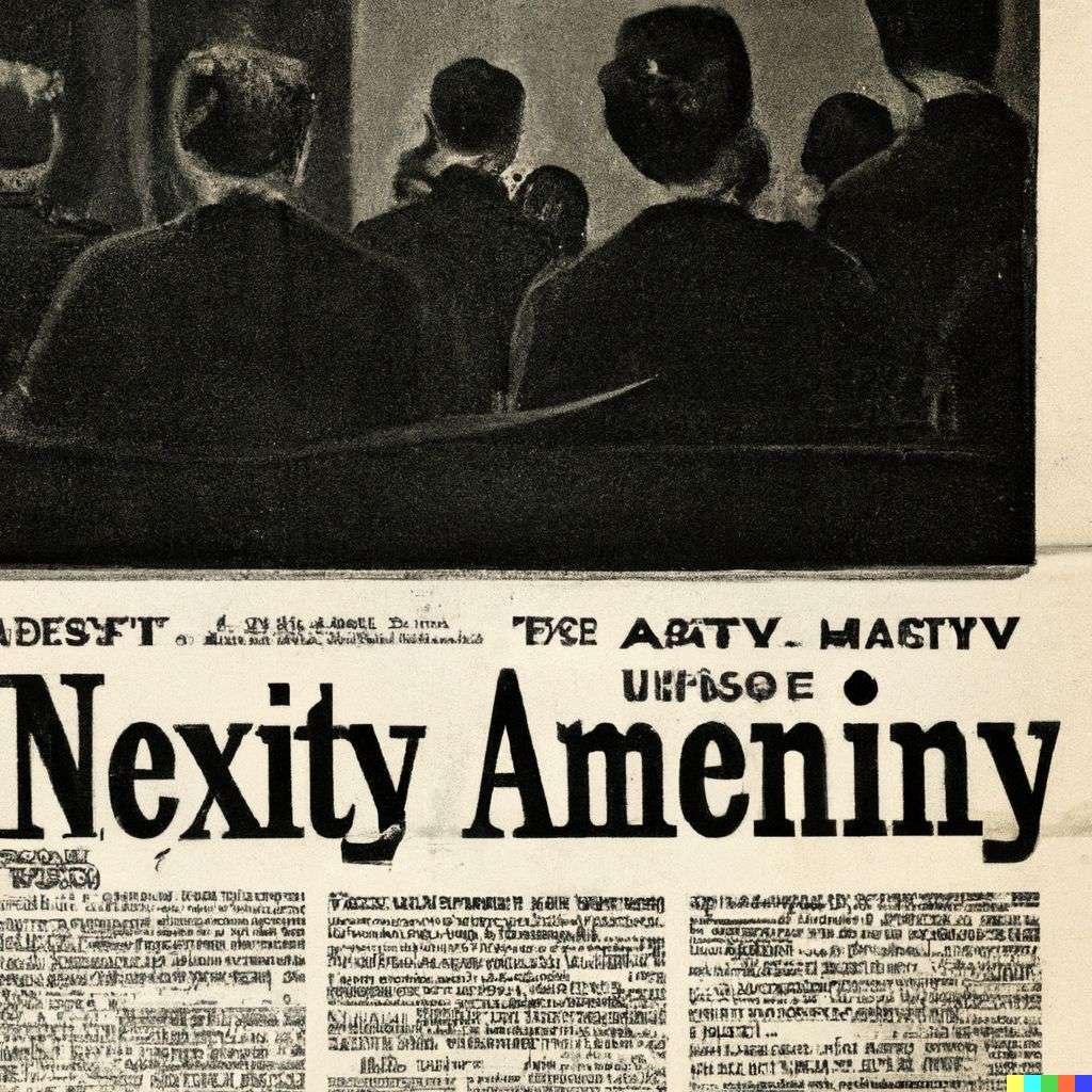 a representation of anxiety, front page of The New York Times, 1960